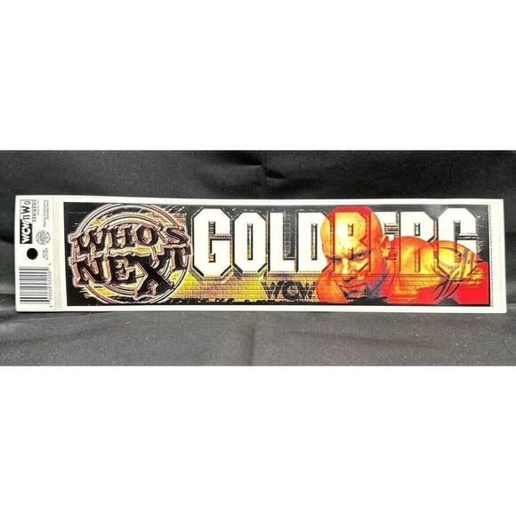 Vintage Retro WCW NWO Bill Goldberg Who’s Next Bumper Sticker - Picture 1 of 4